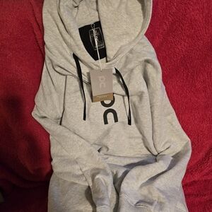 ON CLOUD Gray Hoodie with Black Logo